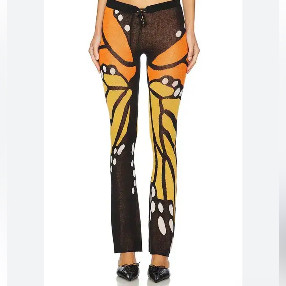 1XBLUE Butterfly Trousers